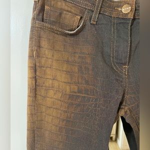 Etro Milano Women’s Python print denim. LIKE NEW. Worn a handful of times.